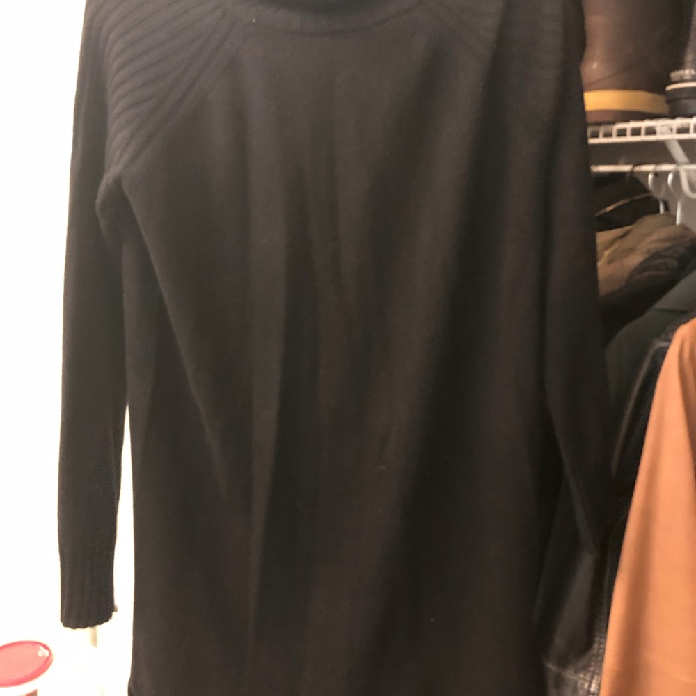 LINE Black Cashmere Sweater Dress